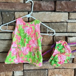 Lily Pulitzer dress for 12-18 Month Old with diaper cover